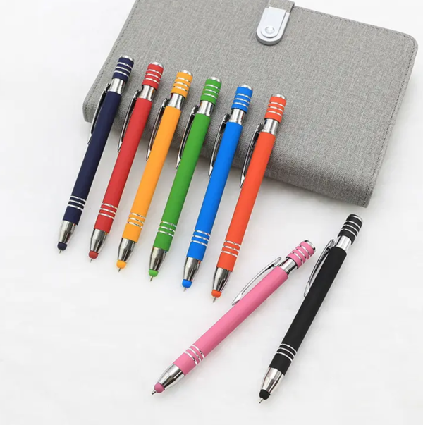 Metal Ball Pen With Stylus Pen