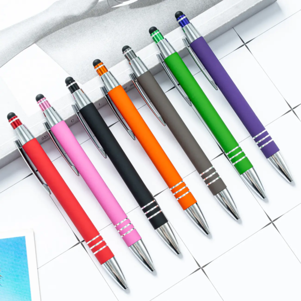 Metal Ball Pen With Stylus
