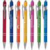 Metal Rubberized Stylus Ballpoint Pen