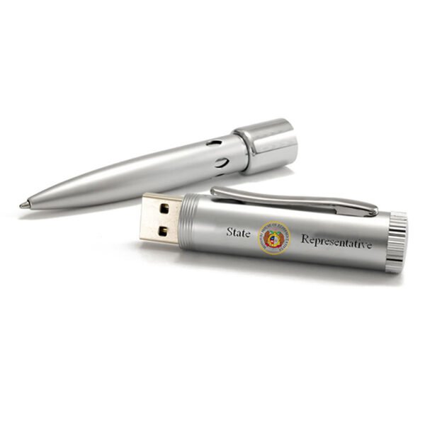 Metal Ballpoint Pen USB Drive