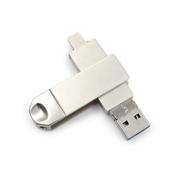 Metal Swivel Lightning USB Drive