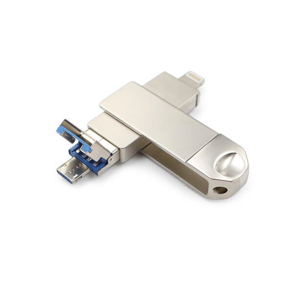 Metal Swivel Lightning USB Drive