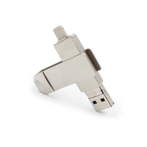 Metal Swivel Lightning USB Drive