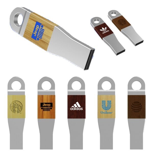 Metal Wooden USB Flash Drive