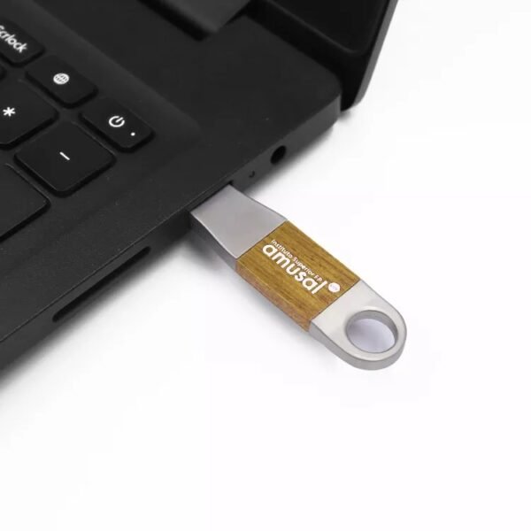 Metal Wooden USB Flash Drive