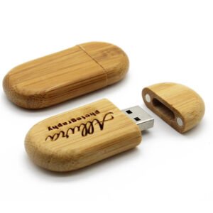 Wooden Oval USB Flash Drive