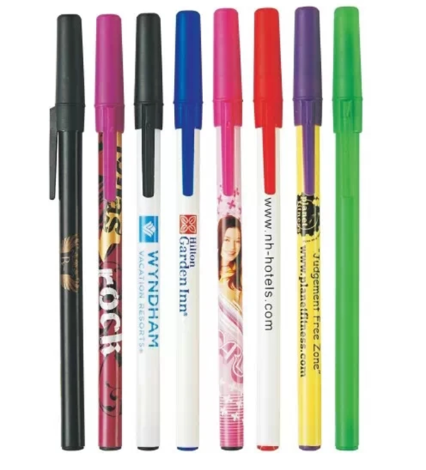 Plastic Ballpoint Pen With Cap