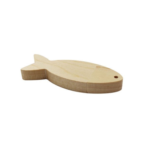 Wood Fish Shape USB Flash Drive