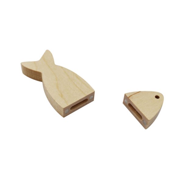 Wood Fish Shape USB Flash Drive