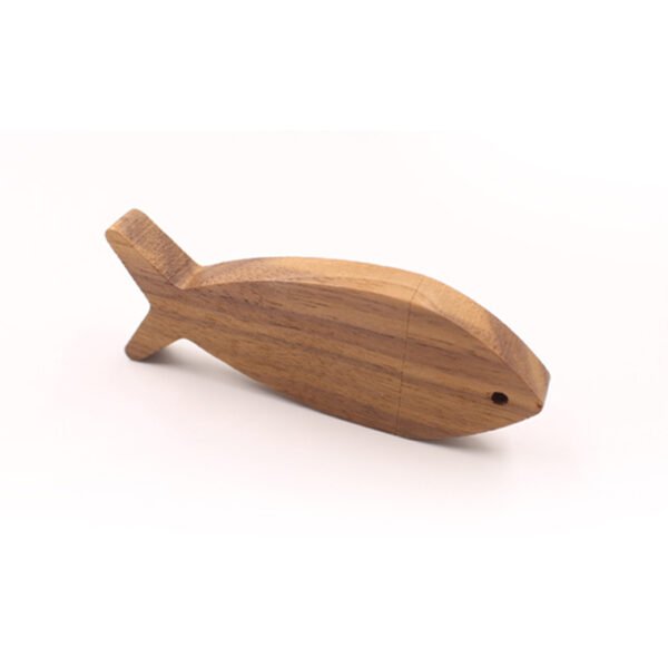 Wood Fish Shape USB Flash Drive