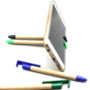 Wooden Cell Phone Holder Ballpoint Pen
