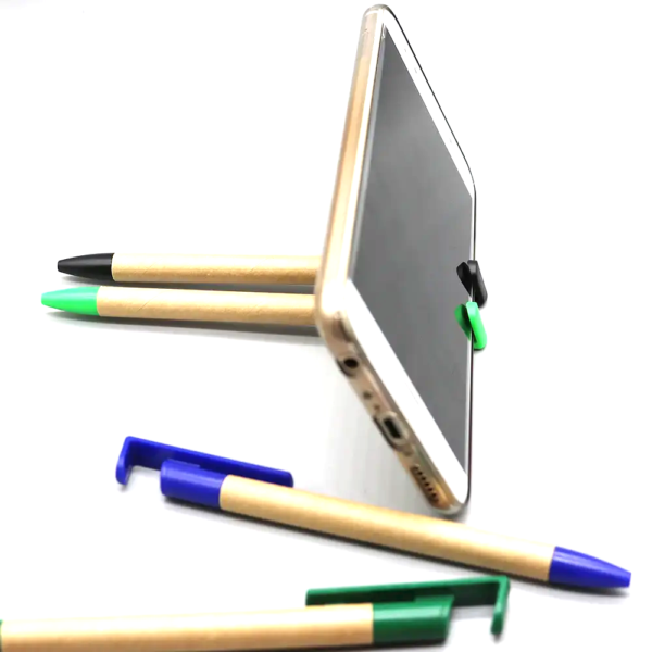 Wooden Cell Phone Holder Ballpoint Pen
