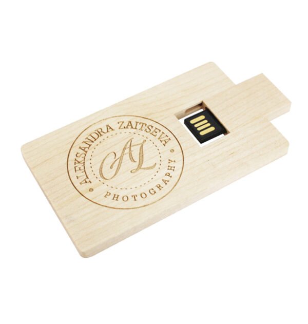 Wooden Card USB Flash Drive