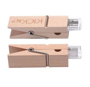 Wooden Clip USB Flash Drive