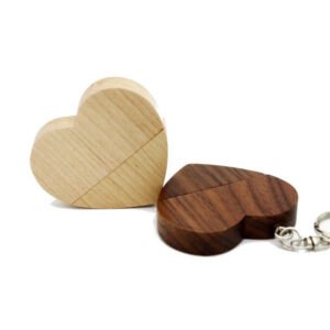 Wooden Heart USB Flash Drive