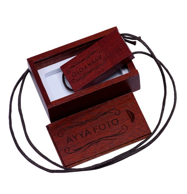 Wooden Lanyard USB Flash Drive