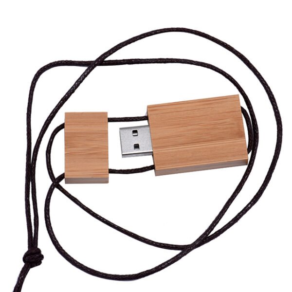 Wooden Lanyard USB Flash Drive