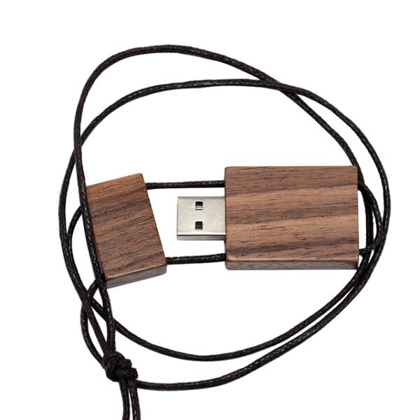 Wooden Lanyard USB Flash Drive