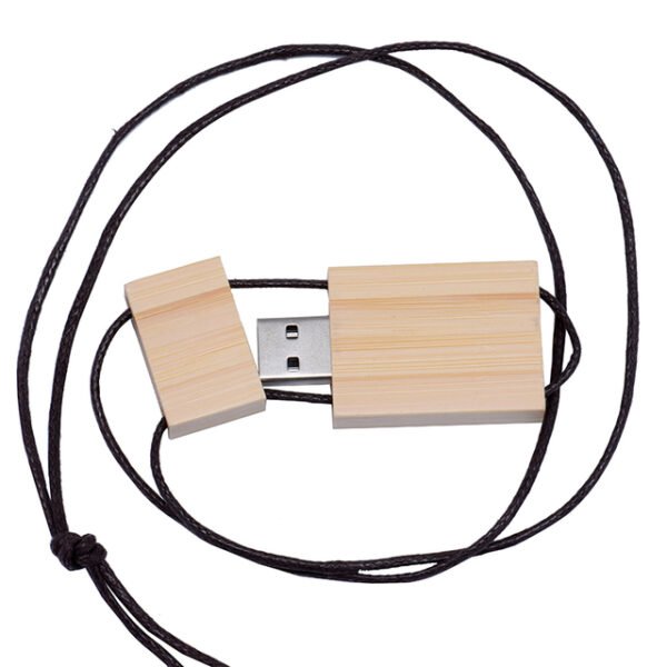 Wooden Lanyard USB Flash Drive