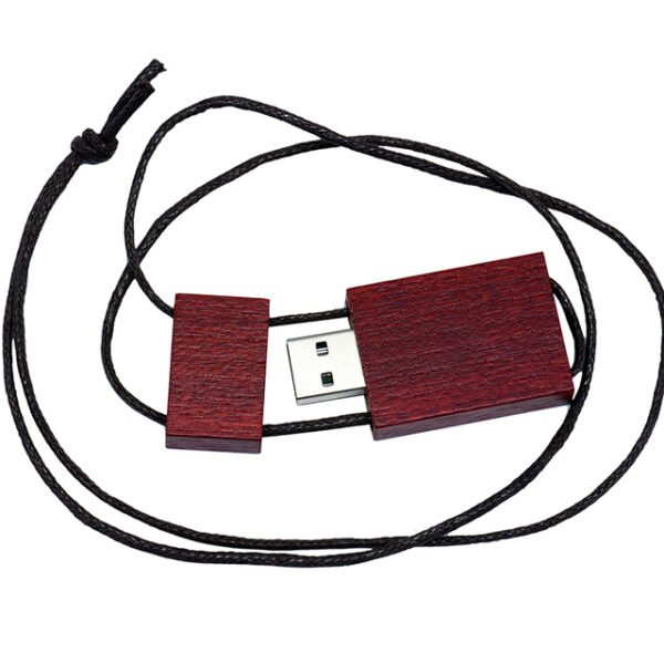 Wooden Lanyard USB Flash Drive