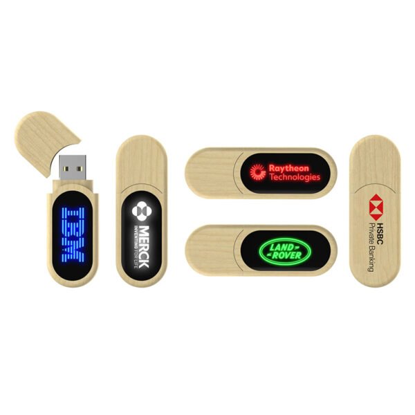 Wooden Led USB Stick