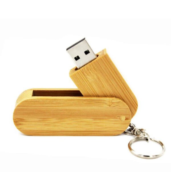 Wooden Swivel USB Flash Drive