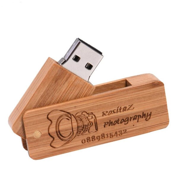 Wooden Twist USB Flash Drive