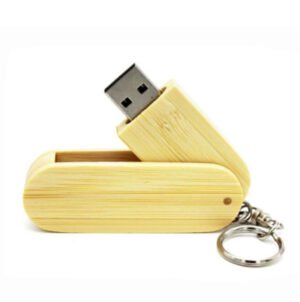 Wooden Swivel USB Flash Drive