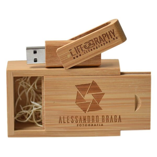 Wooden Twist USB Flash Drive